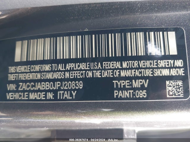 Jeep Renegade Latitude Fwd 2018 ZACCJABB0JPJ20839 Image 9