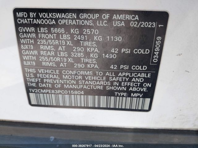 1V2CMPE83PC015804 Volkswagen ID.4 PRO