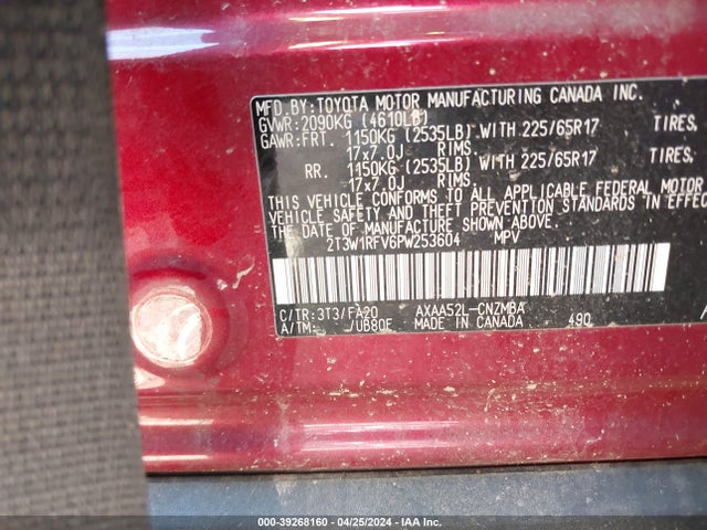 Toyota Rav4 Xle 2023 2T3W1RFV6PW253604 Image 9