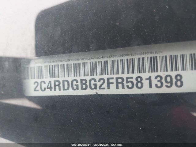 2C4RDGBG2FR581398 Dodge Grand Caravan American Value Pkg
