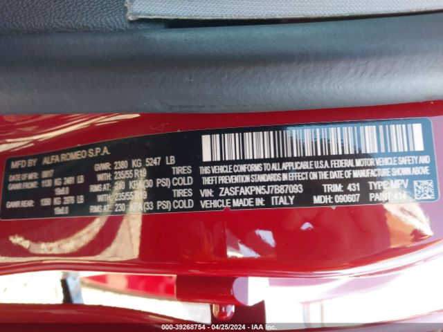ZASFAKPN5J7B87093 Alfa Romeo Stelvio Sport Awd
