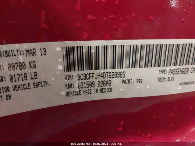 2013 FIAT 500C 3C3CFFJH4DT628983 Photo 8