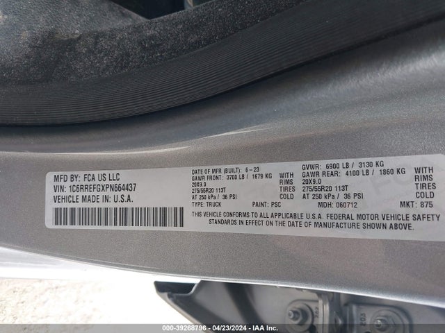RAM 1500 Big Horn  4x2 5'7 Box 2023 1C6RREFGXPN664437 Image 9