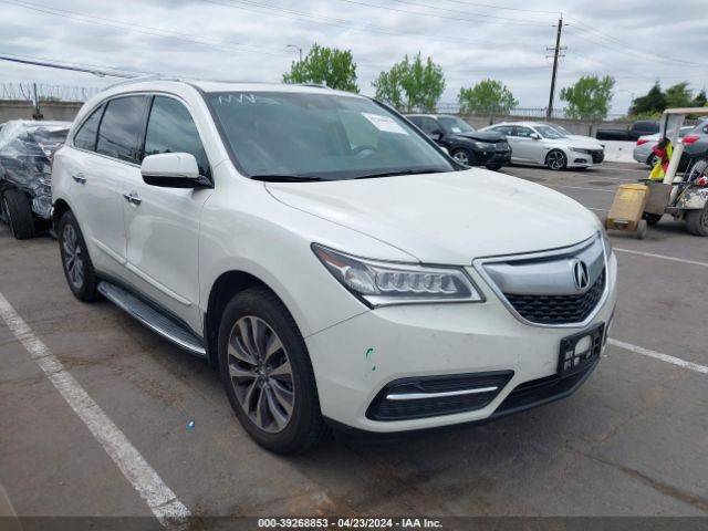 39268853 :رقم المزاد ، 5FRYD4H62EB044922 vin ، 2014 Acura Mdx Technology Pkg W/entertainment Pkg مزاد بيع