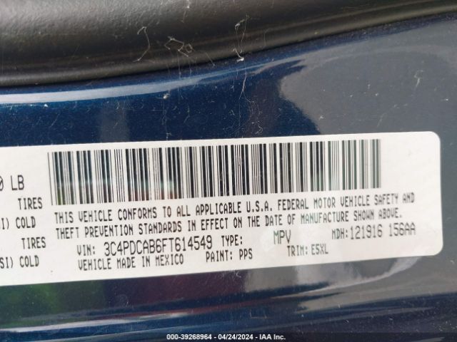 3C4PDCAB6FT614549 Dodge Journey American Value Pkg