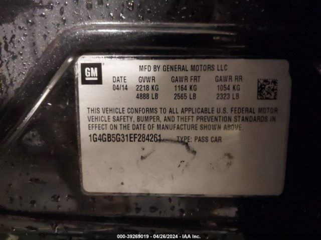 1G4GB5G31EF284261 Buick Lacrosse Leather Group