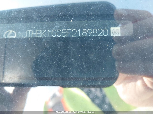 Lexus ES 350 2015 JTHBK1GG5F2189820 Image 9