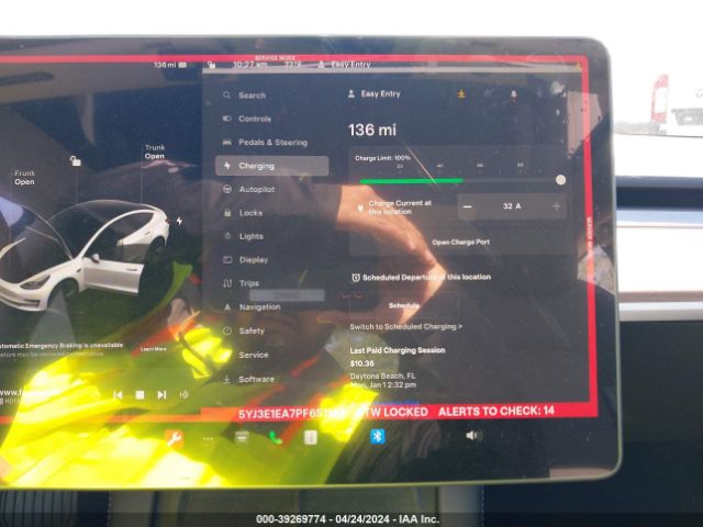 5YJ3E1EA7PF651143 Tesla Model 3 Rear-wheel Drive