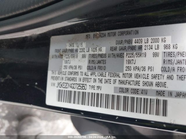 JM3KE2DY4G0725950 Mazda Cx-5 Grand Touring
