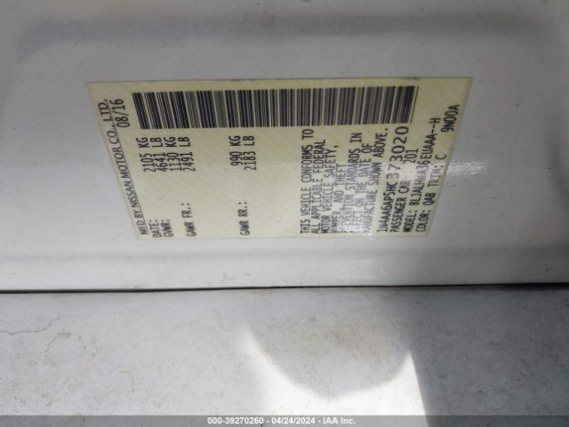 1N4AA6AP5HC373020 Nissan Maxima 3.5 Platinum