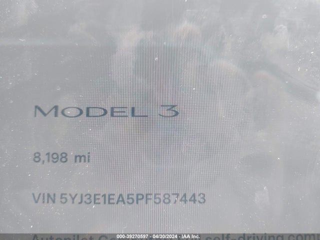 Tesla Model 3 Rear-wheel Drive 2023 5YJ3E1EA5PF587443 Image 7
