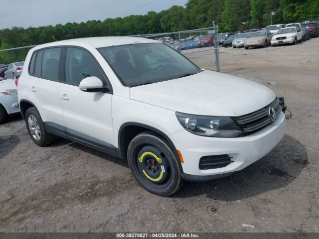 Auction sale of the 2012 Volkswagen Tiguan S, vin: WVGAV7AX9CW590965, lot number: 39270827