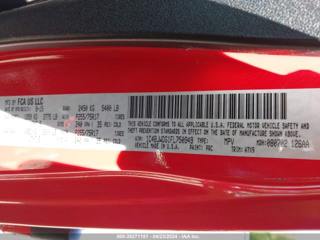 1C4BJWDG1FL750949 Jeep Wrangler Unlimited Sport