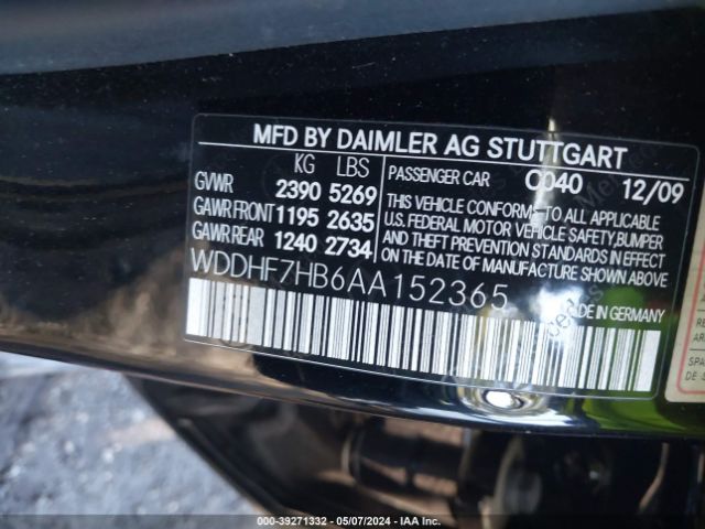 2010 MERCEDES-BENZ E 63 AMG WDDHF7HB6AA152365 Photo 8