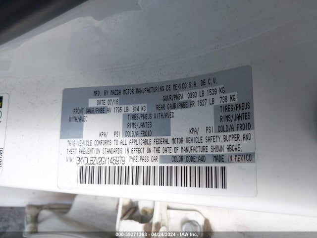 3MYDLBZV2GY145979 Scion IA