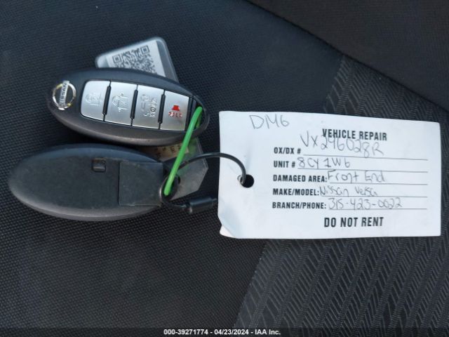 3N1CN8EV8ML883259 Nissan Versa Sv Xtronic Cvt