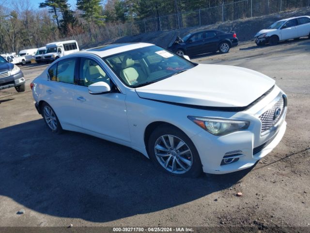 2015 Infiniti Q50 Premium მანქანა იყიდება აუქციონზე, vin: JN1BV7AR4FM410868, აუქციონის ნომერი: 39271780