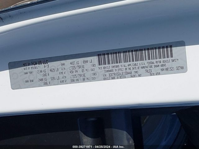 3C6TRVDGXJE159440 RAM Promaster 2500