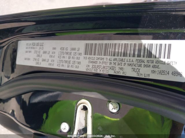 3C6UR5FL0KG714321 RAM 2500