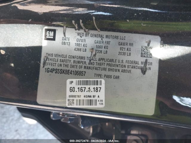 1G4PS5SK8E4106857 Buick Verano Leather Group