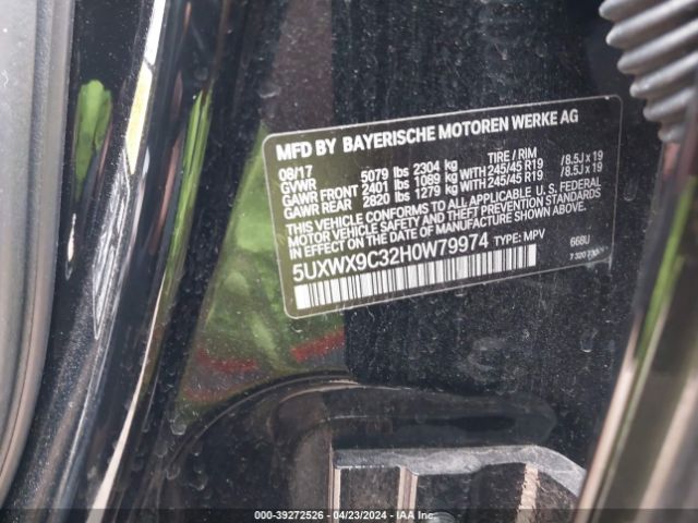 5UXWX9C32H0W79974 BMW X3 Xdrive28i