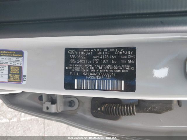 KMHLW4AK0PU009542 Hyundai ELANTRA N
