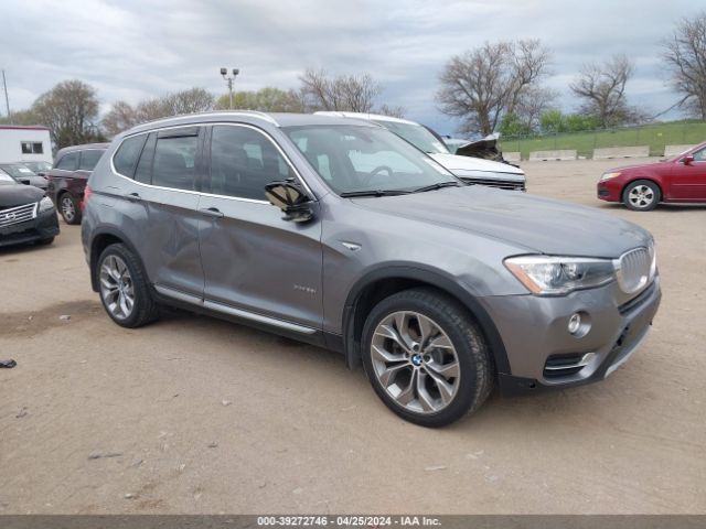 Auction sale of the 2016 Bmw X3 Xdrive28i, vin: 5UXWX9C51G0D71052, lot number: 39272746