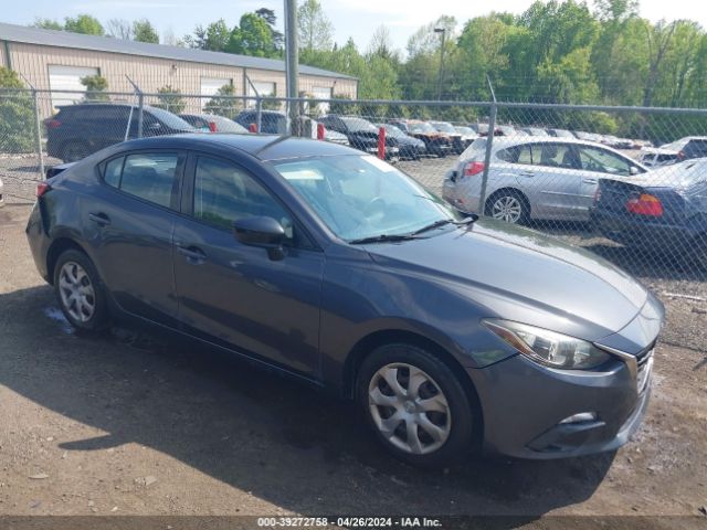 Auction sale of the 2015 Mazda Mazda3 I Sv, vin: JM1BM1T73F1224457, lot number: 39272758