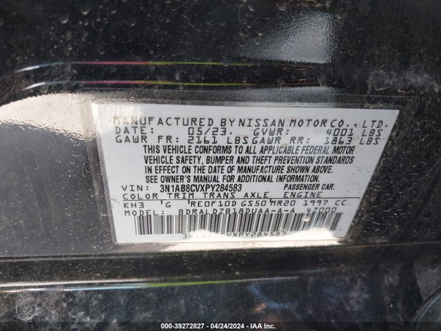 Nissan Sentra Sv Xtronic Cvt 2023 3N1AB8CVXPY284583 Image 9