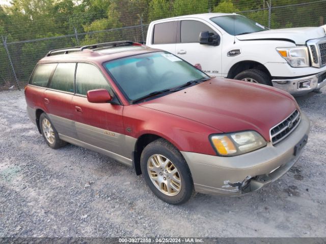 Auction sale of the 2002 Subaru Outback H6-3.0 L.l. Bean Edition, vin: 4S3BH806627656928, lot number: 39272858
