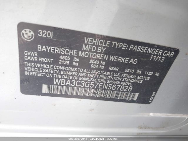 WBA3C3G57ENS67828 BMW 320i Xdrive