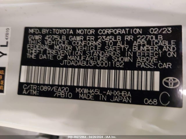 Toyota Prius Limited Awd-e 2023 JTDADABU3P3001182 Image 9