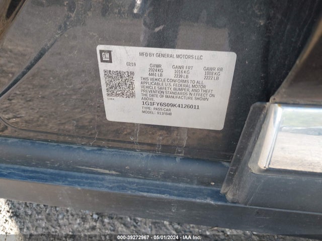 Chevrolet BOLT EV LT 2019 1G1FY6S09K4126011 Image 9