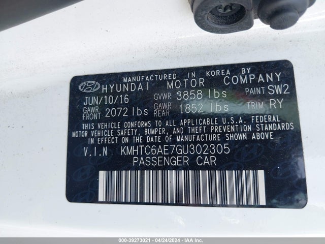 Hyundai Veloster Turbo 2016 KMHTC6AE7GU302305 Image 9