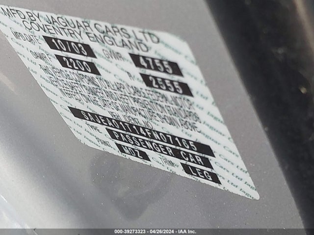 2004 JAGUAR S-TYPE SAJEA01T14FN07165 Photo 8