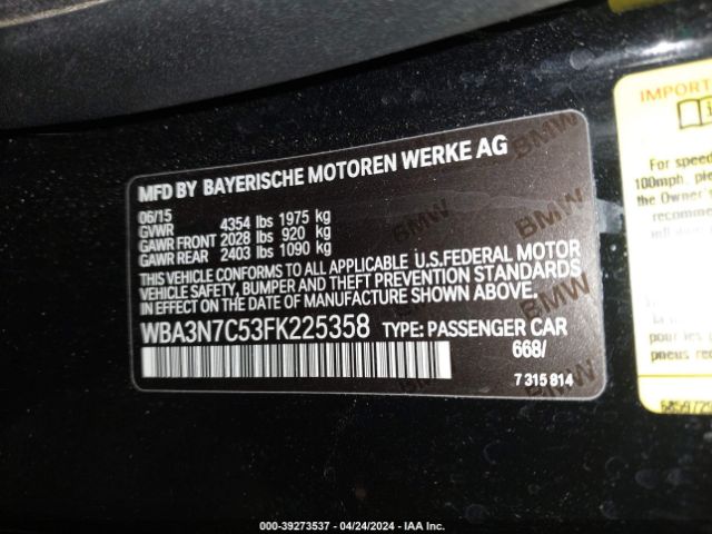 WBA3N7C53FK225358 BMW 428i