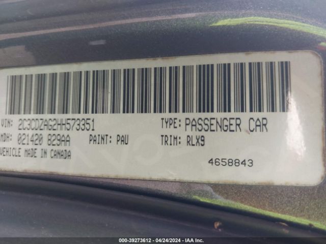 2C3CDZAG2HH573351 Dodge Challenger Sxt Plus