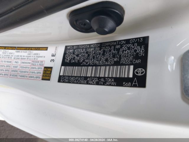 JTKJF5C77E3074409 Scion TC