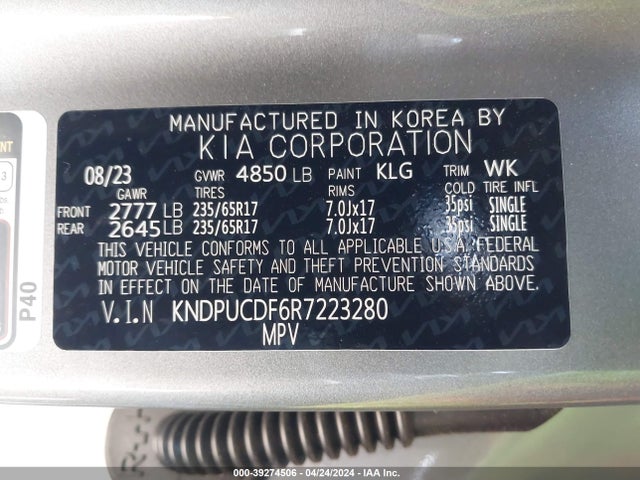 KIA Sportage Lx 2024 KNDPUCDF6R7223280 Image 9