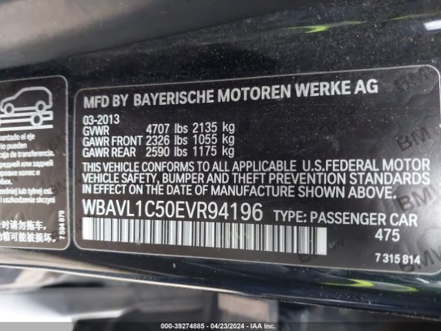 WBAVL1C50EVR94196 BMW X1 Xdrive28i
