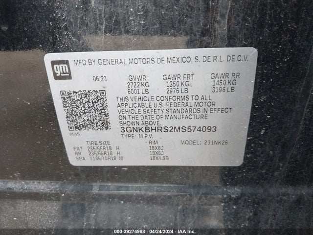 Chevrolet Blazer Awd 2lt 2021 3GNKBHRS2MS574093 Image 9