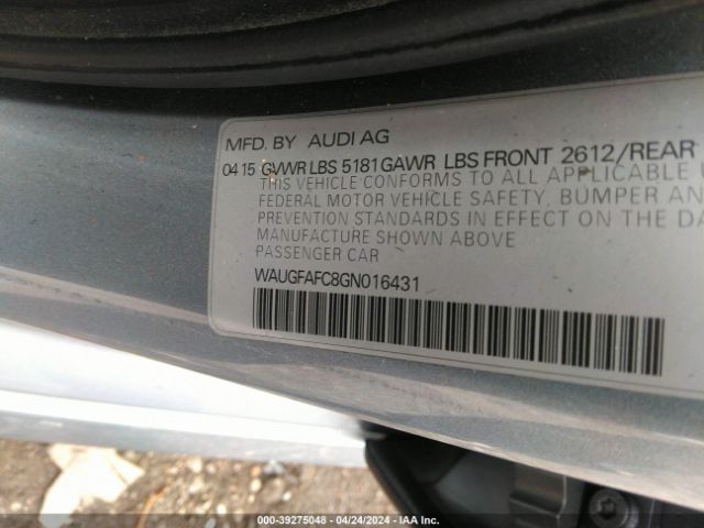 WAUGFAFC8GN016431 Audi A6 2.0t Premium Plus