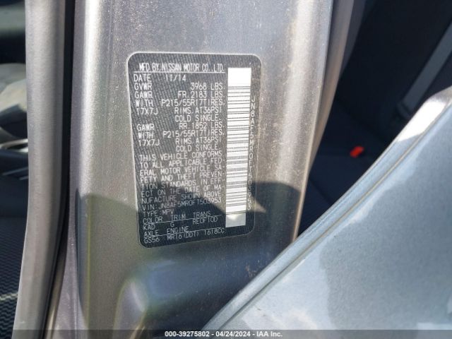 JN8AF5MR0FT503953 Nissan JUKE S