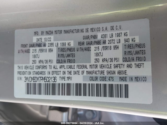 Mazda Cx-30 2.5 S Premium 2023 3MVDMBDM7PM502136 Image 9