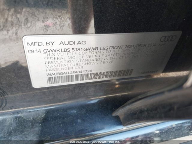 WAUBGAFL2FA044724 Audi S4 3.0t Premium Plus