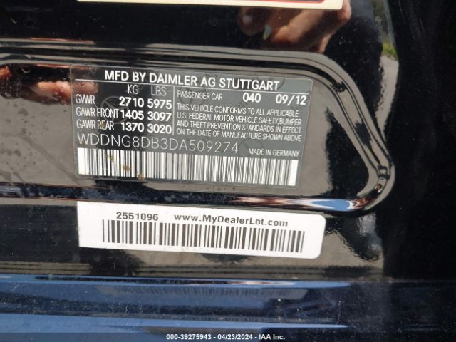 2013 MERCEDES-BENZ S 350 BLUETEC WDDNG8DB3DA509274 Photo 8