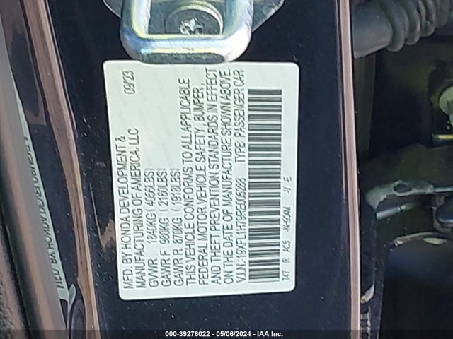 Honda Civic Ex-l 2024 19XFL1H79RE005288 Image 9