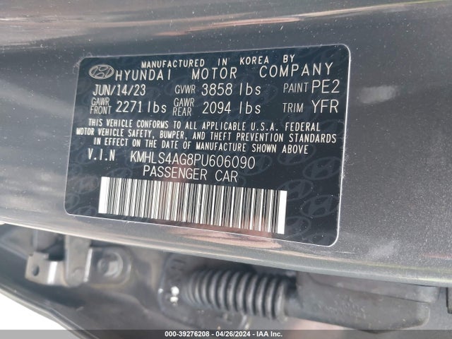 Hyundai ELANTRA SEL 2023 KMHLS4AG8PU606090 Image 9