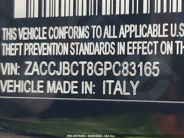 ZACCJBCT8GPC83165 Jeep Renegade Trailhawk