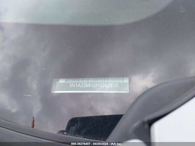 Nissan MURANO S 2015 5N1AZ2MH2FN242916 Image 9